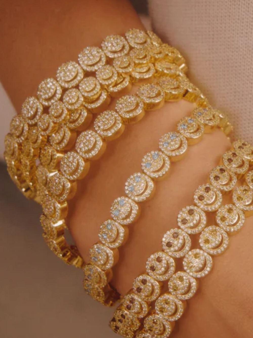Lisa Gozlan  The Happy Face Bracelet The Pavé